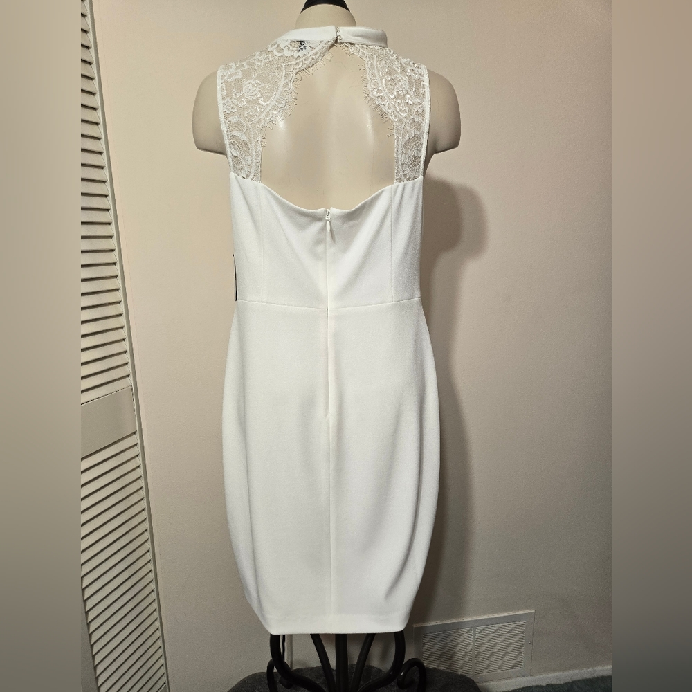 GUESS white Bodycon dress 12 NWT - Picture 5 of 8